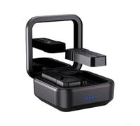 Portatile per la Cassa della Banca di Potere per Smart Glasses 48h Vita | Capacità 2000 mAh, magnetico per snap-on, durata prolungata 48 ore, guscio in ABS, finitura nera