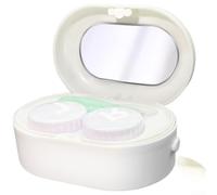 Portatile per lenti a contatto Rondella Box AA per batteria Alimentato | AA per alimentazione a batteria, uso di 30 giorni, design portatile, si inserisce in borsa, non richiede ricarica USB