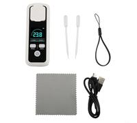 Portatile per rifrattometro Brix con schermo IPS da 1,54 pollici, gamma 0-32%, IPX6 impermeabile e compensazione della temperatura per frutta, bevande e test del miele (JBM-10)