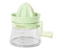Portatile per spremiagrumi con struttura a ingranaggi per massimizzare l'estrazione del succo e filtro integrato per la separazione della polpa (verde)