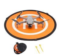 Portatile Pieghevole Drone Landing Pad, Drone Landing Pad, Piattaforma di Atterraggio per Droni, Adatto per Piccoli Droni, Pieghevole e Portatile, 2 Chiodi a Terra E 1 Borsa per il Trasporto (55cm)