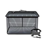 portatile pieghevole Tr - Granchio portatile, gabbia di granchio in nylon, resistente rete in acciaio con manico, pesce galleggiante all'aperto per gamberetti gamberi aragosta attrezzi da