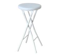 Portatile,PieghevoleBarStool19 LeggeroBacklessSediperCucina e RicreazioneSpazioSalvataggio DesignEasyStorageIdealperCasa ed EventiBiancoB49cm