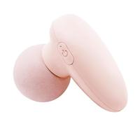 Portatile Pistola for massaggio in plastica con 6 velocità, ricarica di tipo C, massaggiatore a percussione compatto for tessuti profondi for alleviare il dolore potente(Apricot)