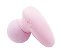 Portatile Pistola for massaggio in plastica con 6 velocità, ricarica di tipo C, massaggiatore a percussione compatto for tessuti profondi for alleviare il dolore potente(Pale Red)
