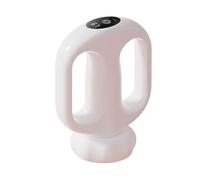 Portatile Pistola for massaggio in plastica con 9 velocità e 8 teste di massaggio Massaggiatore silenzioso for la schiena for tessuti profondi for tutto il corpo potente(Wit)