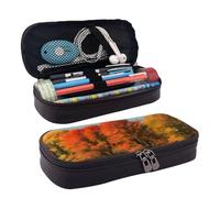 Portatile Portapenne Hunting Flying Wild Ducks And Tree Print Borsa Cancelleria Grande Capacità Astuccio Portamatite Per Ragazze, Studente, Scuola, 20X9X4Cm
