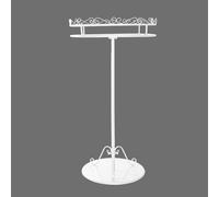 Portatile Rotondo Abbigliamento Rack Rotante Display Stand per Boutique & Camera da Letto Heavy Duty Appendiabiti Elegante Bianco Retail Garment nizer