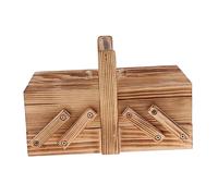 Portatile Scatola Da Cucito di Legno Aghi Filo Casa Cucire Cesto di