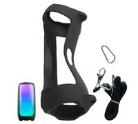 Portatile Speaker Mount - Travel Case for Speaker | Lightweight Silicone Speaker Sleeve | Travel Carrying Bag | Storage Pouches, Skin Cover Protector Solid Color for Most Wireless Speakers
