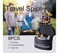 Portatile Spice Bottiglia Set 8pcs Viaggi Kit Con Impermeabile Trasporto Borsa