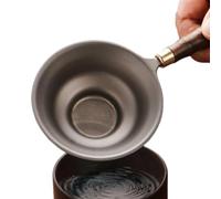 Portatile Strainer Handle, Fine Mesh Metal Filter, Stainless Steel Kitchen Tool with Secure Grip, Multi Purpose Cooking Accessory for Home BBQ Apartment Dorm Office Campeggio Ristorante Party