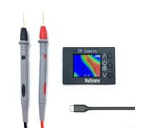 Portatile tenuto in mano per il multimetro 2in1 di registrazione di immagini termiche di IR con risoluzione 32x24 e capacità di misura di Digital per prova elettrica