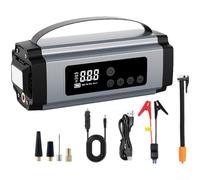Portatile Tutto in Uno Gonfiatore Pneumatico Auto con 3100A Jump Starter Compressore D'aria e 8000mAh Banca di Potere per Situazioni