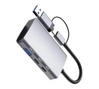 Portatile USB C Adattatore 5 Porte USB3.0 Lettore di Schede di Memoria Per Laptop Tablet Accessori USB C Multiports