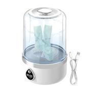 Portatile Washing Machine, Compact Clothes Cleaning Tool, LED Display, Deep Clean Washer, Lightweight Laundry Solution for Baby Socks Travel Camping Apartment Dorm Home Use