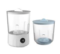 Portatile Washing Machine with Rechargeable Battery | Mini Laundry Washer with 3 Cleaning Modes & 2 Buckets | Compact Travel Washing Machine for Camping, Apartments, Dorms, RV, Clothes, Underwear