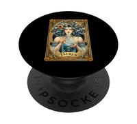 Portatore d'acqua della carta dei tarocchi del segno zodiacale del Toro PopSockets PopGrip Adesivo
