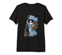 Portatore di Bandiera della libertà della Patria Greca - Liberty Greco Maglietta Premium