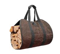 Portatore di legno di tela borsa per legna da ardere, grande borsa pieghevole multifunzionale per tronchi, portatore di legna da ardere, borsa di registrazione per il vettore di legna, borsa di tela