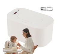 Portatore di pulizia portatile, wipe più caldo | Titolare delle salviettine USB, distributore portatile per bambino,Scatola di isolamento per pannolini riutilizzabili con controllo della temperatura p