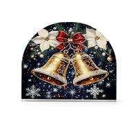 Portatovaglioli a campana dorata per tavolo decorazione cucina portatovaglioli di carta acrilica per sala da pranzo in tessuto accessori per feste all'aperto per interni ed esterni