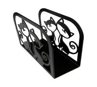 Portatovaglioli a forma di gatto, grazioso portatovaglioli nero, organizer decorativo per fazzoletti, per cucina, tavolo da pranzo, bagno, feste e ristoranti, da usare a casa e a cena