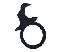 Portatovaglioli a forma di strega, a forma di , con clip con fibbia spettrale, per tavolo da pranzo, cucina, casa, ristorante