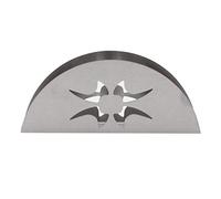 Portatovaglioli a forma di ventaglio in acciaio inox, organizer per carta velina, contenitore per cucina, ristorante, decorazione per la casa, n. 01