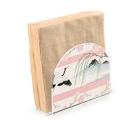 Portatovaglioli acrilici della gru del fiore giapponese per i tovaglioli di carta per il bagno, i portatovaglioli indipendenti del ristorante per l'arredamento della casa di carta per il