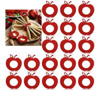 Portatovaglioli alla moda in acrilico rosso con design a forma di frutta per la decorazione della tavola in ospitalità e ambienti residenziali