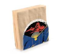 Portatovaglioli da bagno in acrilico giapponese blu nero dorato per tavolo, portatovaglioli autoportanti per tavoli decorazioni per la casa per tavolo, cucina