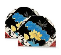 Portatovaglioli da giorno in acrilico rosso giapponese per bar picnic rustico autoportante portatovaglioli set decorazione per la casa per esterni, sala da pranzo, confezione da 2