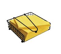 Portatovaglioli da Tavola Black Globe in Metallo 21 x 21 x 7 cm Artex