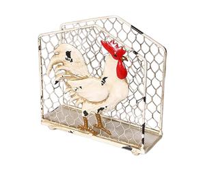 Portatovaglioli da tavolo, decorazione rustica a forma di gallo, per cena, per sala da pranzo, Natale, bancone degli ospiti, casa, viaggi, fattoria, bagno