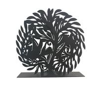 Portatovaglioli da Tavolo, Porta Salviette Cucina, in Metallo Decoro Albero Foglia, Casa Bar Pizzeria (ALBERO 1)