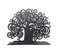 Portatovaglioli da Tavolo, Porta Salviette Cucina, in Metallo Decoro Albero Foglia, Casa Bar Pizzeria (ALBERO 3)