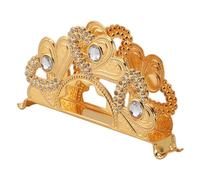 Portatovaglioli Da Tavolo, Portatovaglioli In Metallo Dorato Stile Europeo Organizzatore Di Tovaglioli Da Tavolo In Lega Di Zinco Supporto Per Dispenser Di Fazzoletti Per Tavolo (#2)