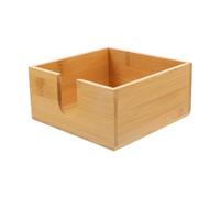 Portatovaglioli da tavolo Scatola di fazzoletto di bambù quadrata Case per tovaglioli per la casa Porta carta da cucina Accessorio per ristoranti di stoccaggio per il giardino domestico Vincere
