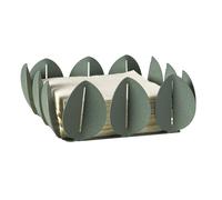 portatovaglioli di design ficus Verde salvia in Ferro 21x21x9h cm