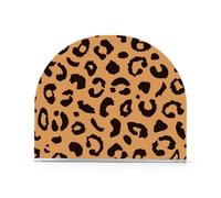 Portatovaglioli di Natale in acrilico con stampa leopardata marrone per bagno, ristorante autoportante portatovaglioli di carta decorazione per la casa per picnic bar rustico