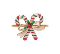 Portatovaglioli di Natale Porta Tovagliolo di Casa Decorazione Della Tavola In Metallo Fibbia Per Natale Cena Matrimonio Ringraziamento Stoviglie Fiocco