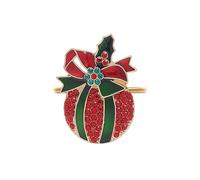 Portatovaglioli di Natale Porta Tovagliolo di Casa Decorazione Della Tavola In Metallo Fibbia Per Natale Cena Matrimonio Ringraziamento Stoviglie Fiocco