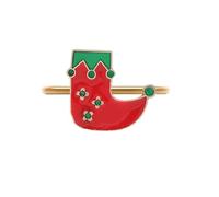 Portatovaglioli di Natale Porta Tovagliolo di Casa Decorazione Della Tavola In Metallo Fibbia Per Natale Cena Matrimonio Ringraziamento Stoviglie Fiocco