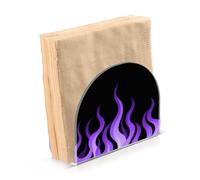 Portatovaglioli di Pasqua in acrilico viola con giraffa fluente per cocktail in fattoria portatovaglioli autoportante per tavolo decorazione domestica per cocktail in fattoria