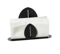 portatovaglioli ficus Nero in Ferro 24x6x16,5Hcm