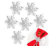 Portatovaglioli fiocco di neve, portatovaglioli in metallo | Anelli per tovaglioli in metallo multiuso Anelli per tavolo da pranzo - Pratica organizzazione di tovaglioli per decorazione della tavola