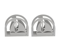 Portatovaglioli in acciaio inossidabile da 2 pezzi, supporto per dispenser verticale dal design curvo per la casa, il ristorante e il tavolo della cucina