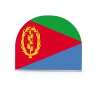 Portatovaglioli in acrilico, 1 confezione contiene 50-60 tovaglioli, pezzo unico, per bagno e comodino, facile da pulire, bandiera Eritrea, dimensioni accurate