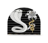 Portatovaglioli in acrilico a forma di girasole con serpente argentato, per feste, matrimoni, eventi, autoportanti, per tovaglioli di stoffa, decorazione per la casa, feste, eventi di nozze